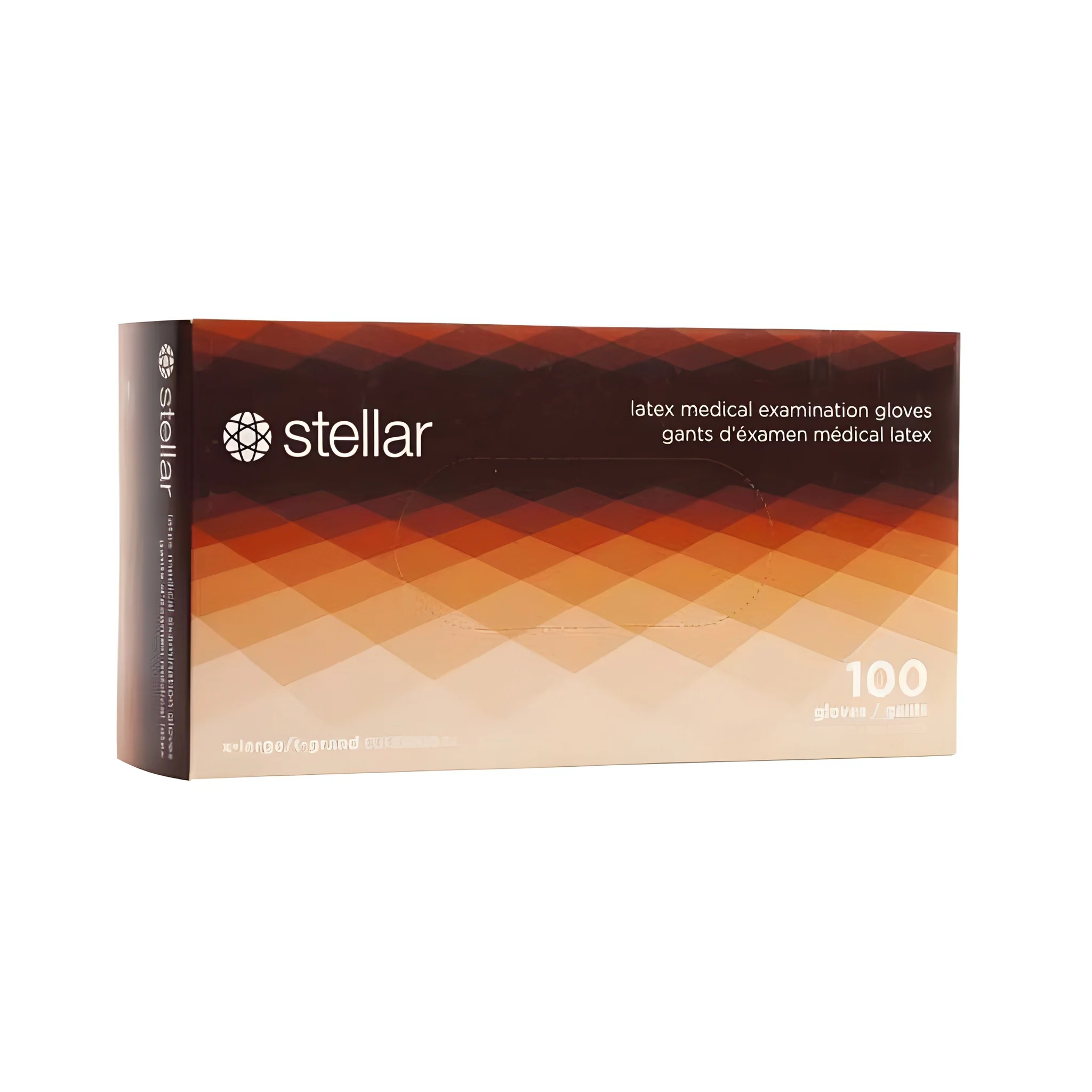 Stellar Latex Exam Gloves, PF, Small - 1000/Case - Image 2