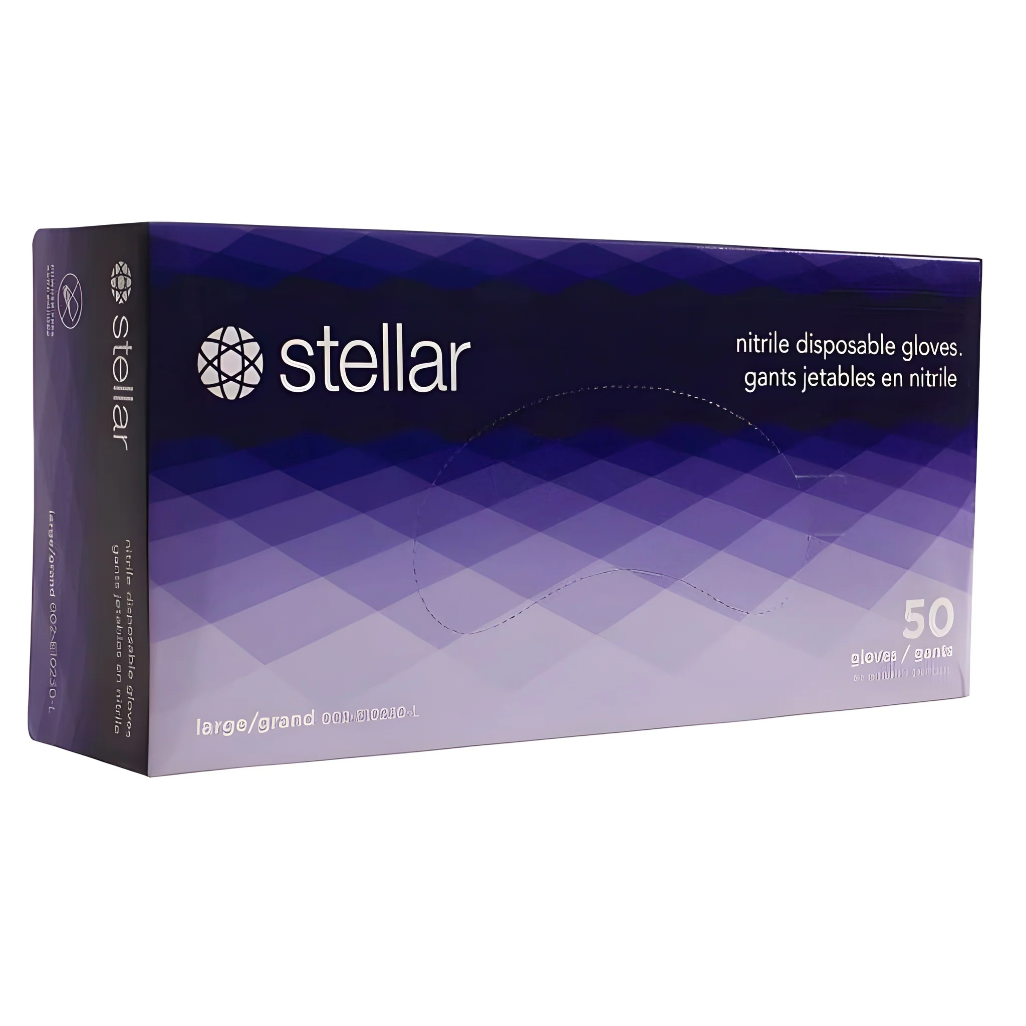 Stellar Deluxe Blue Nitrile Gloves, Medium- 1000/Case
