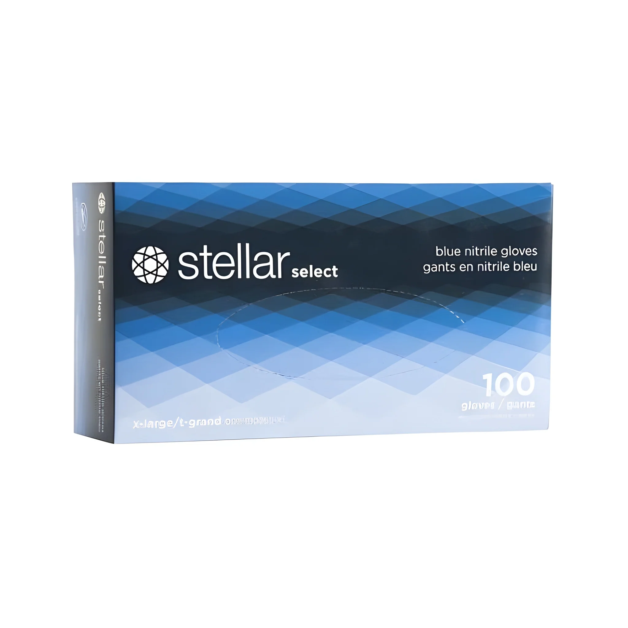 Stellar Select Nitrile Gloves, Blue, Large- 1000/Case
