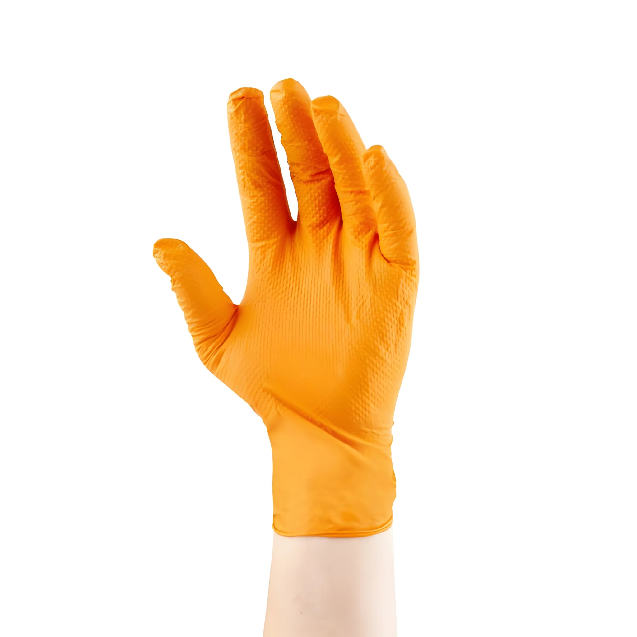 Stellar Deluxe Orange Diamond Grip Gloves, Small - 1000/Case