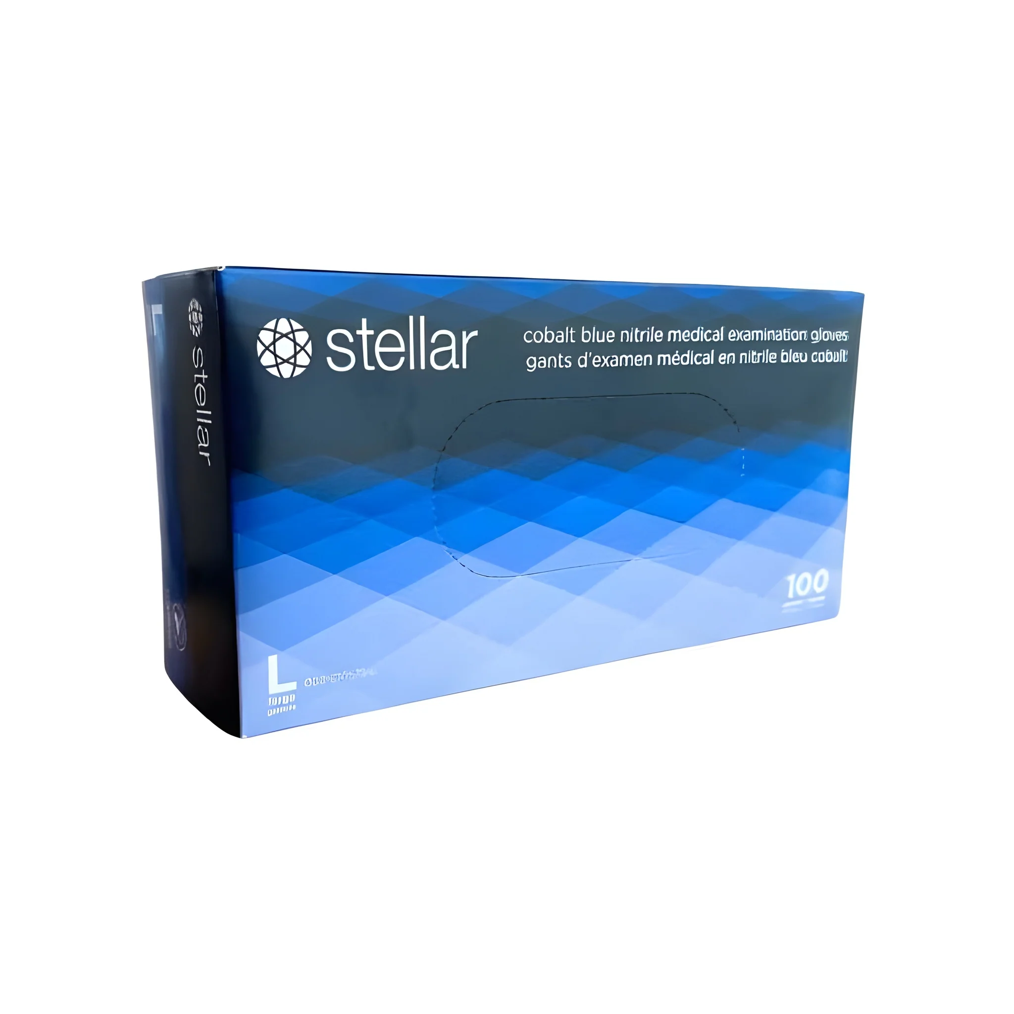 Stellar Classic Cobalt Blue Nitrile Exam Gloves, Small - 1000 / Case