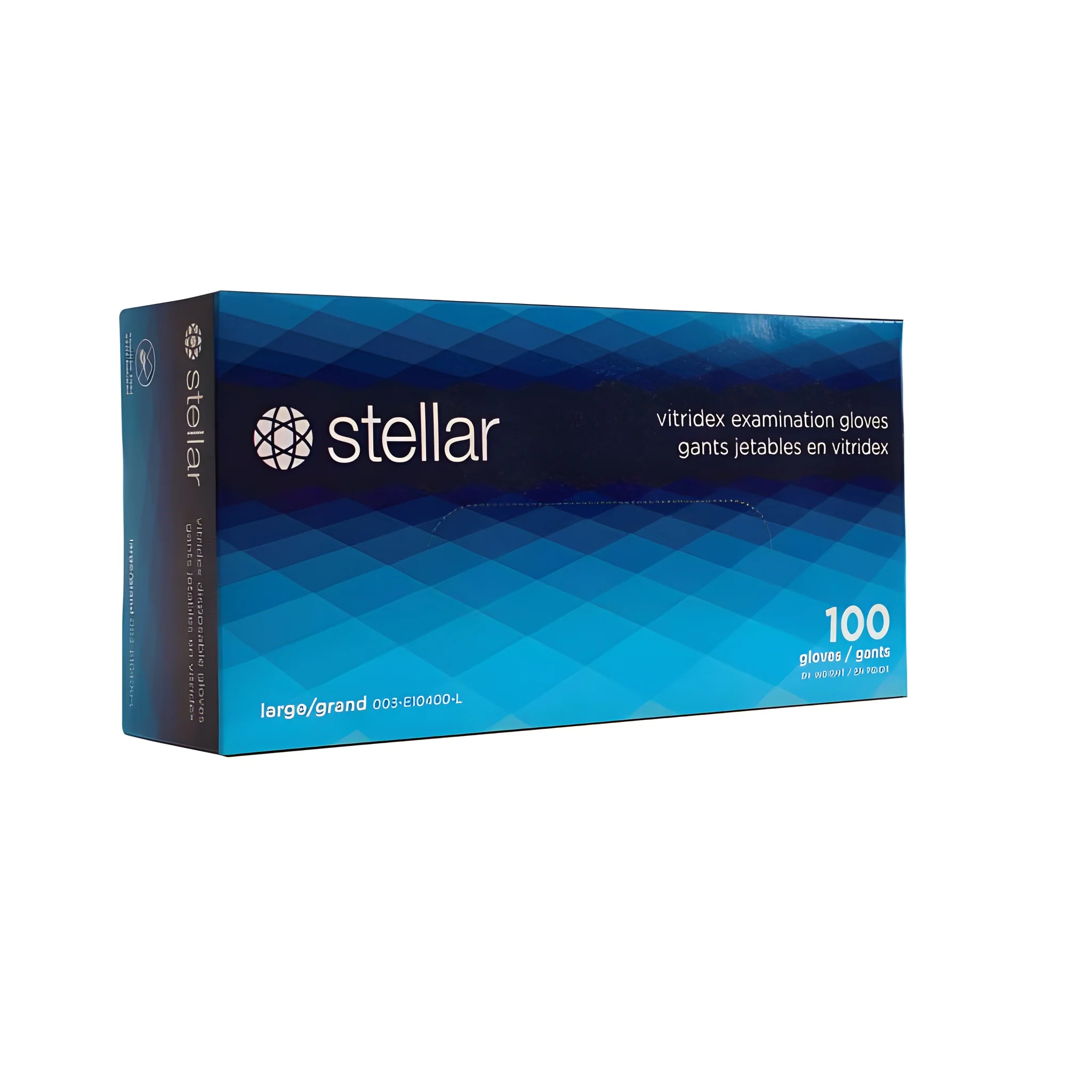 Stellar Vitridex Gloves, Blue, PF, Large - 1000/Case