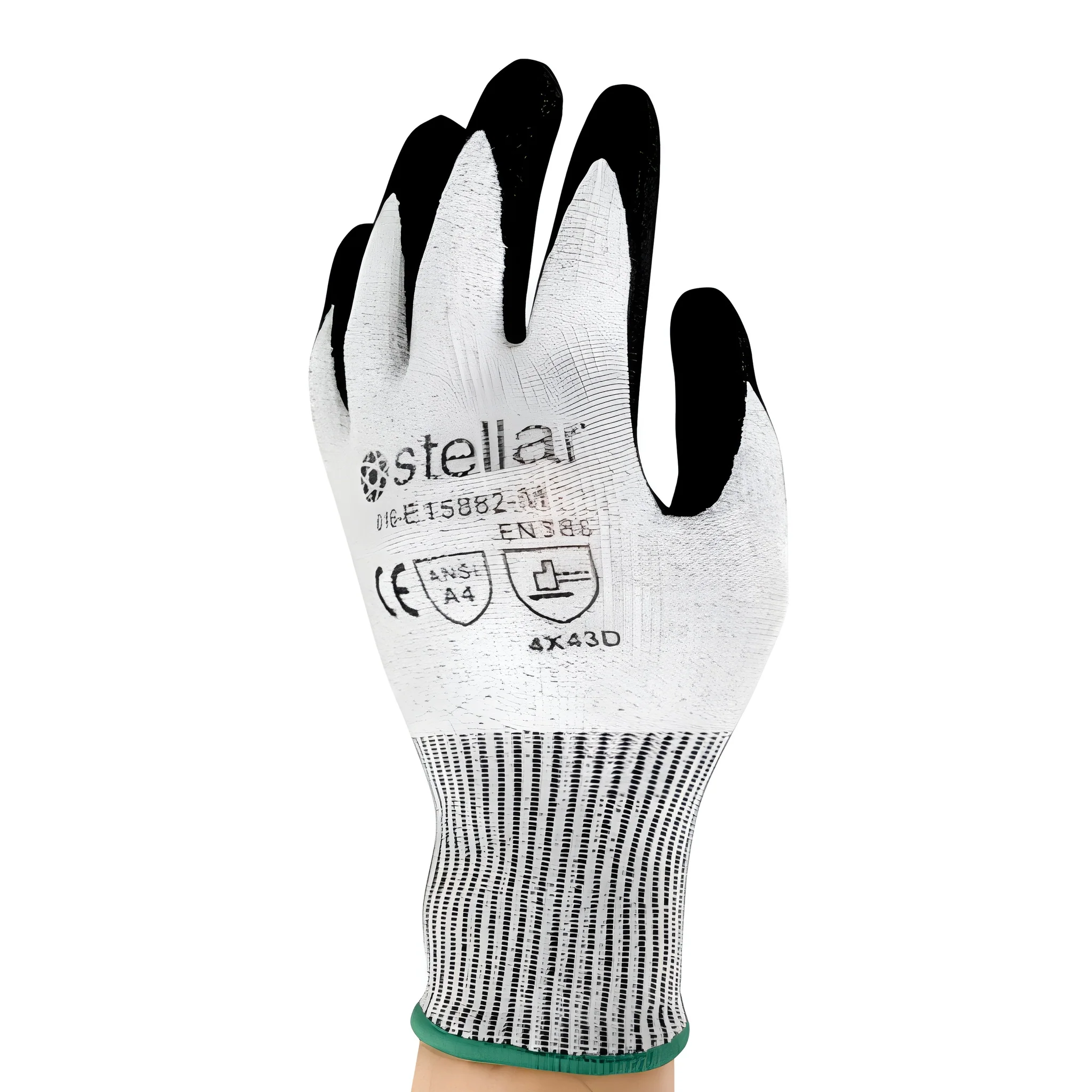 Stellar Grey Nitrile Coated Gloves, Cut Level 4, Sz 07 (Small) - 12 Pr / Bag