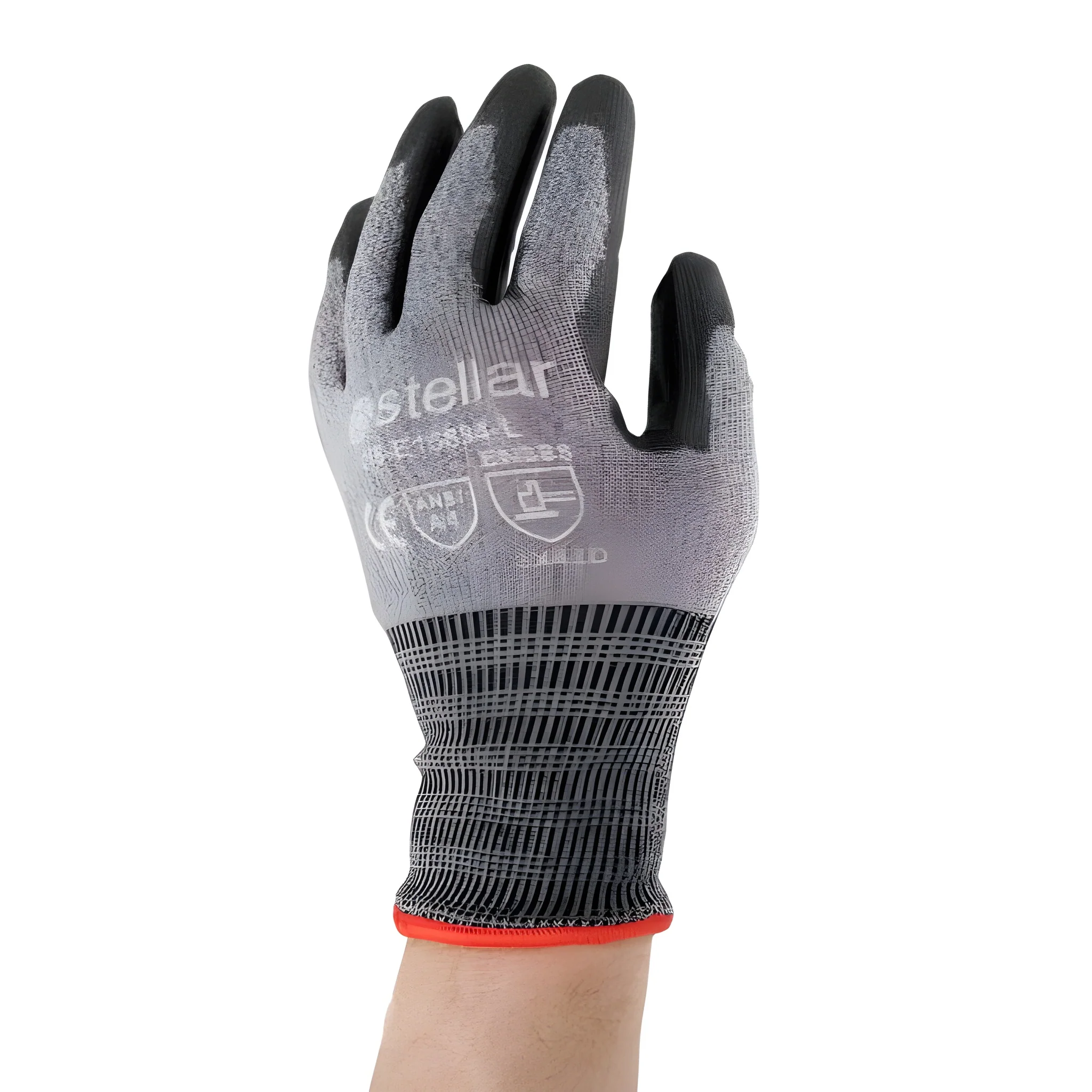 Stellar Black PU Coated Gloves, Cut Level 4, Sz 07 (Small) - 12Pr / Bag