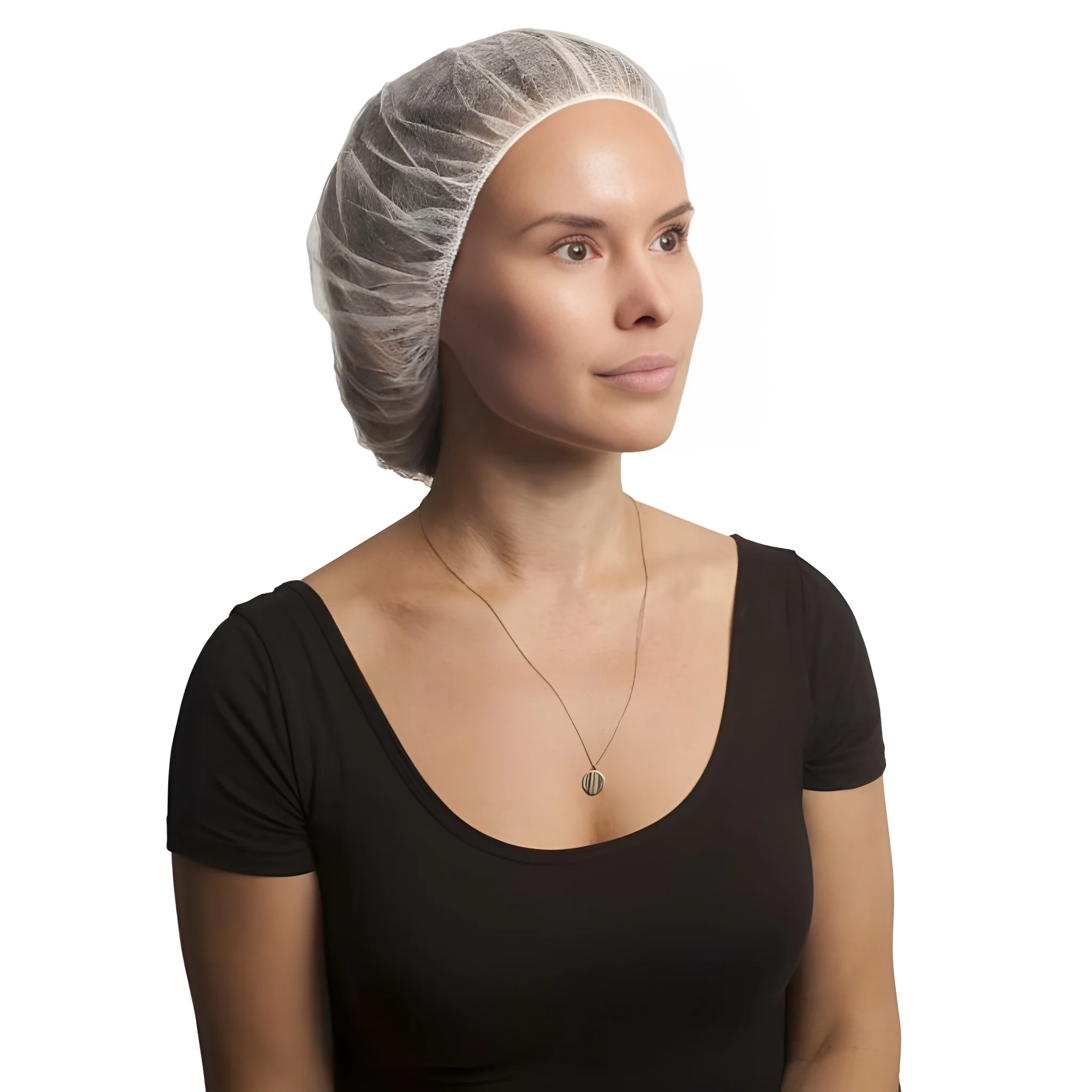 Stellar Bouffant Caps, White, 21"-100 Caps / Bag