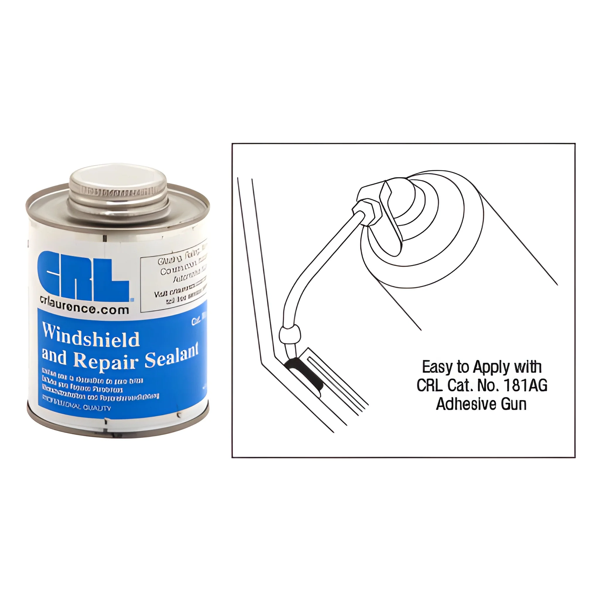 CRL Black Butyl Windshield Sealant Pint - Auto Glass Repair